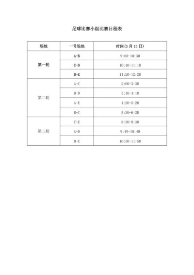 足球赛事安排表,绿茵场上的时间规划艺术 足球赛事安排表,绿茵场上的时间规划艺术